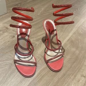 Rene Caovilla Pink Heels